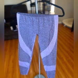 Grey/Light purple PINK high waisted leggings